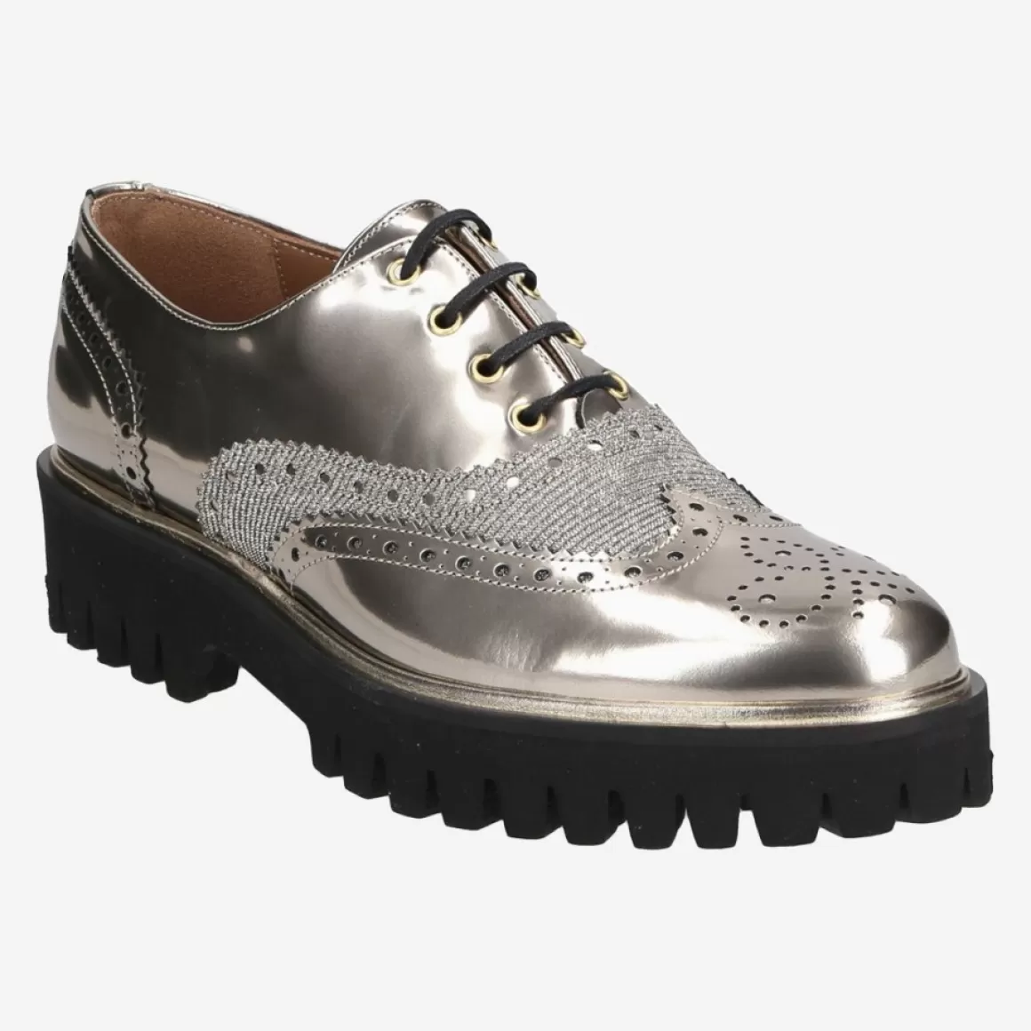 Pertini Lace Up Shoes<Art.13548 Silver