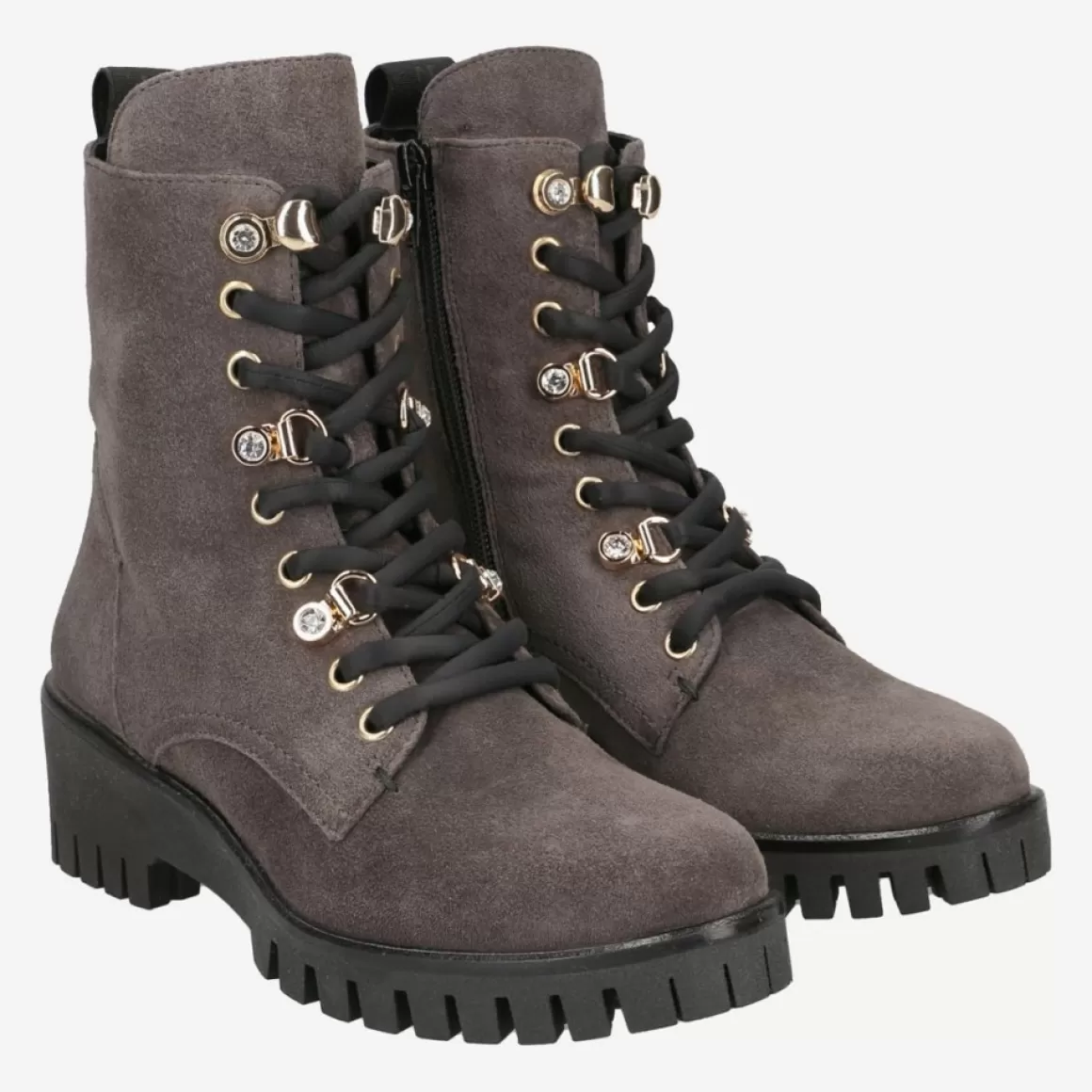 Donna Carolina Lace Up Boots<Art.48.699.054-001 Gray