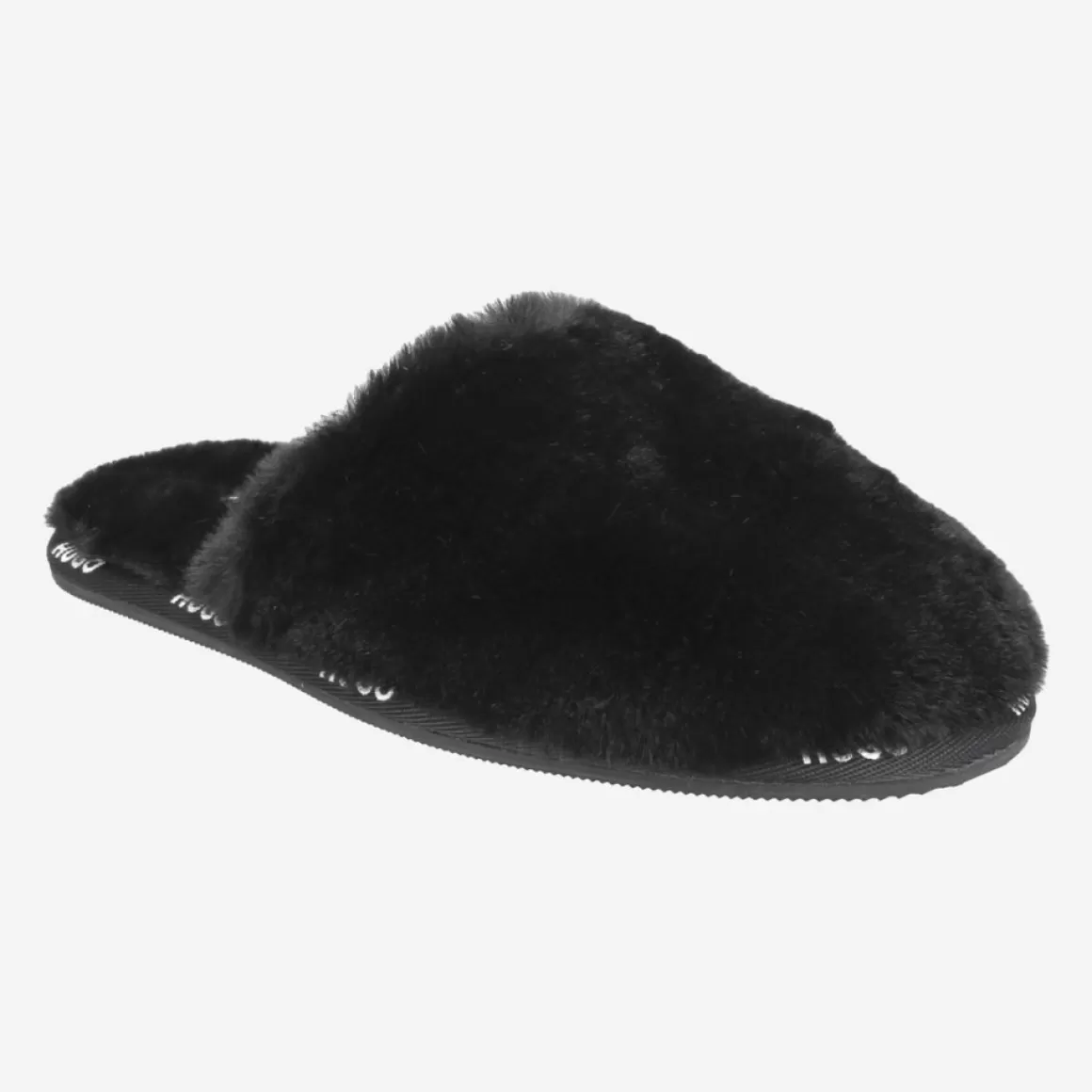 HUGO Slippers<Art.50474400 001 Cozy_Sild_Fur Black