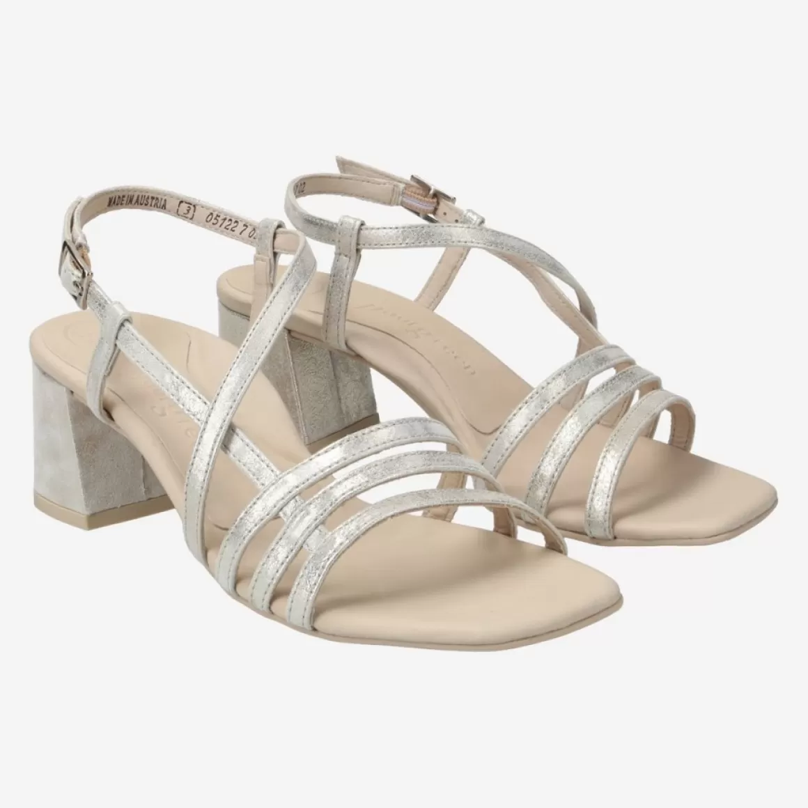 Paul Green Sandaletts<Art.6042-033 Beige, Metallic