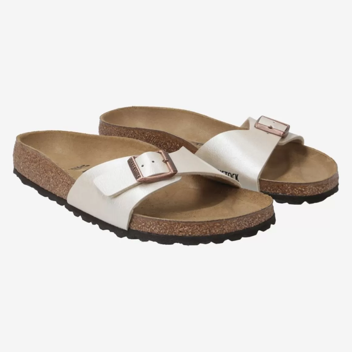 Birkenstock Sandaletts<Art.940153 Madrid Birko Flor Beige, Metallic