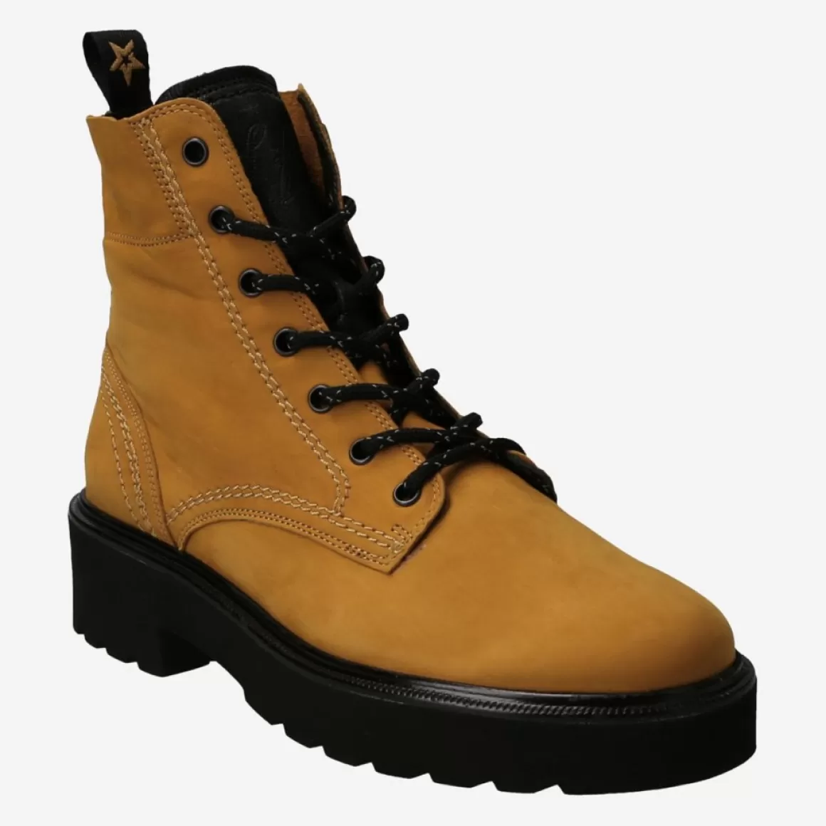 Paul Green Lace Up Boots<Art.9716-007 Yellow