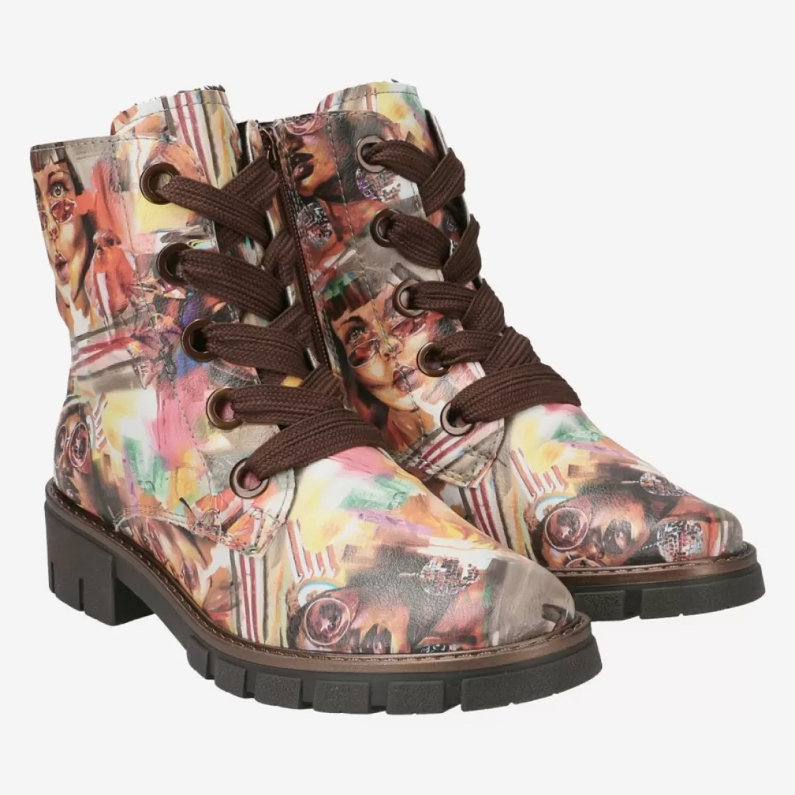 Ara Lace Up Boots<Art.Dover Colorful